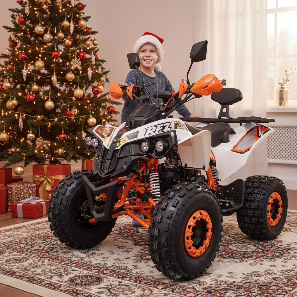 Dětská benzínová čtyřkolka Leramotors by APOLLO AVENGER 125ccm 3GR - oranžová