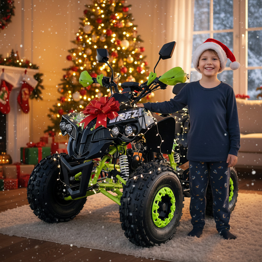 Dětská benzínová čtyřkolka Leramotors by APOLLO AVENGER 125ccm 3GR - zelená