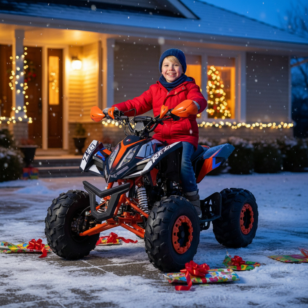 Dětská benzínová čtyřkolka Leramotors by APOLLO FALCON 3GR 125ccm - Oranžová