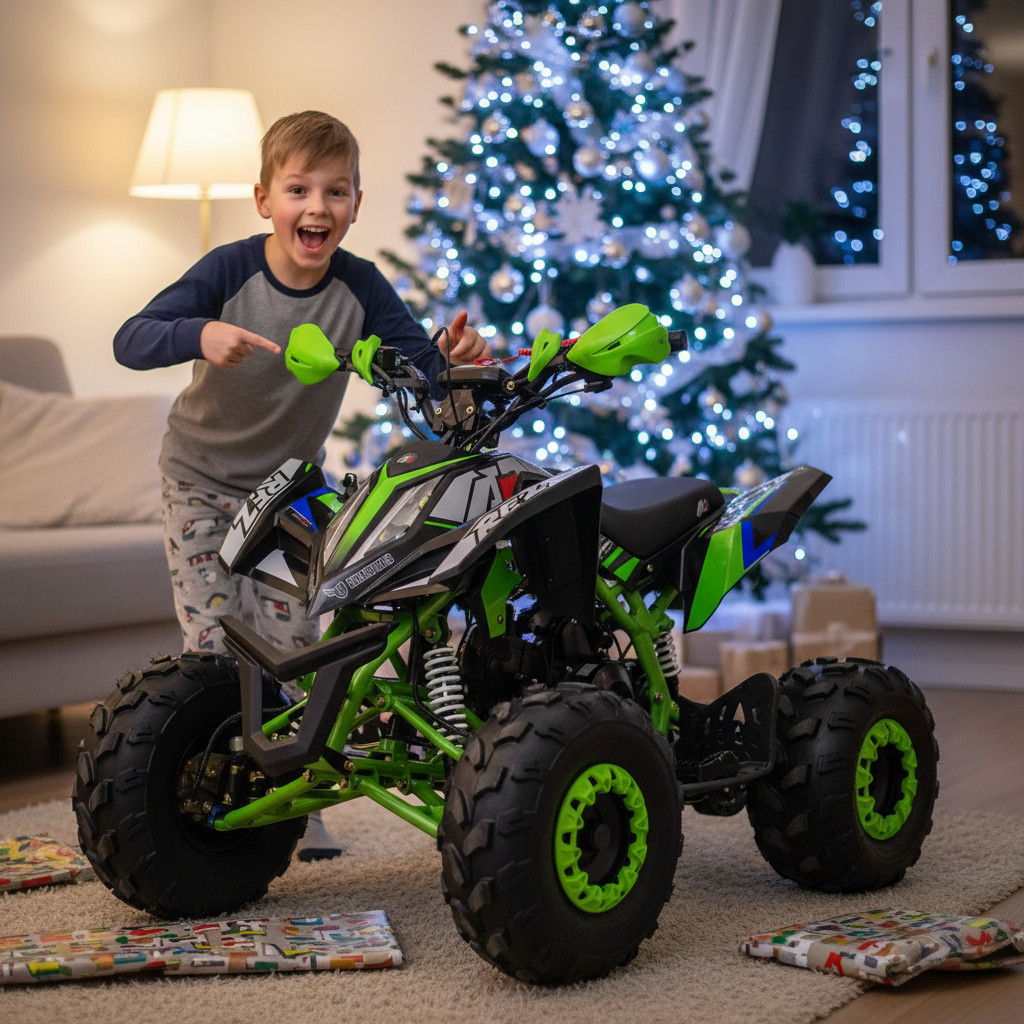 Dětská benzínová čtyřkolka Leramotors by APOLLO FALCON 3GR 125ccm - Zelená