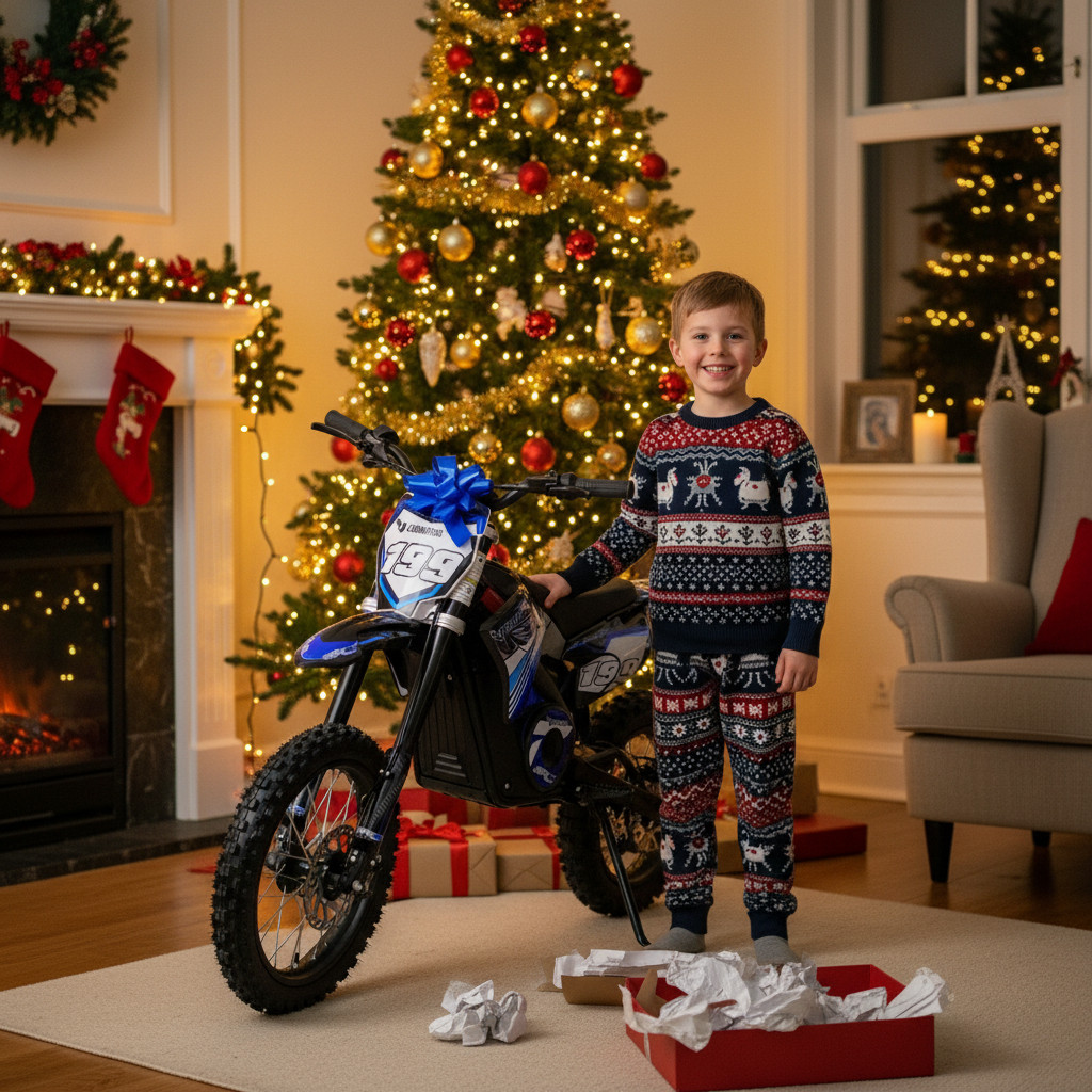 Novinka pro rok 2025! Elektrický pitbike v automatu bez řazení s lithiovou baterií a dojezdem 30-35km. To odpovídá 1-2h provozu. DOBA DORUČENÍ DO 2-3 PRACOVNÍCH DNÍ
 Dětská elektrická motorka Pitbike Leramotors Rocket 1600W 48V 14/12 - Modrá