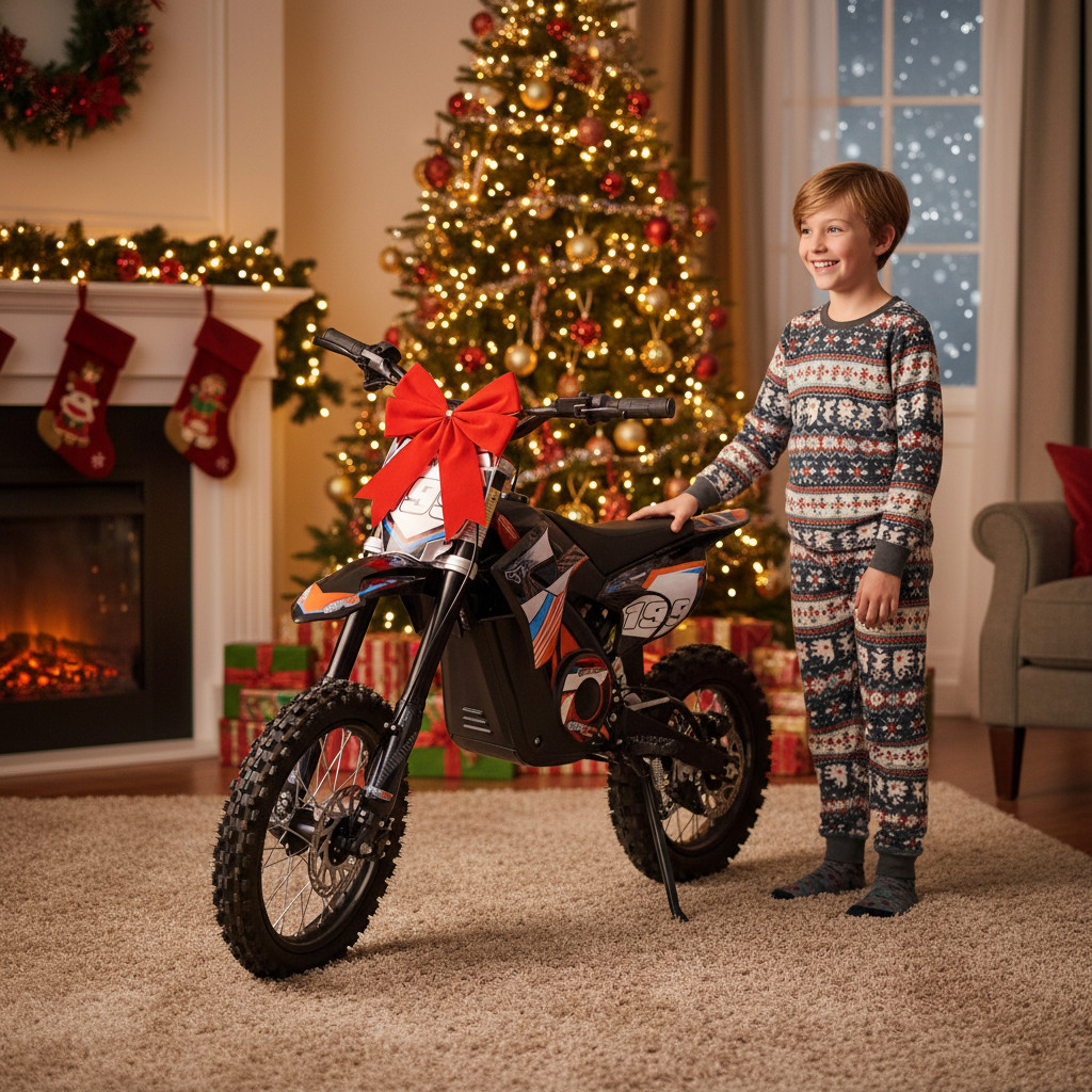 Novinka pro rok 2025! Elektrický pitbike v automatu bez řazení s lithiovou baterií a dojezdem 30-35km. To odpovídá 1-2h provozu. DOBA DORUČENÍ DO 2-3 PRACOVNÍCH DNÍ
 Dětská elektrická motorka Pitbike Leramotors Rocket 1600W 48V 14/12 - oranžová