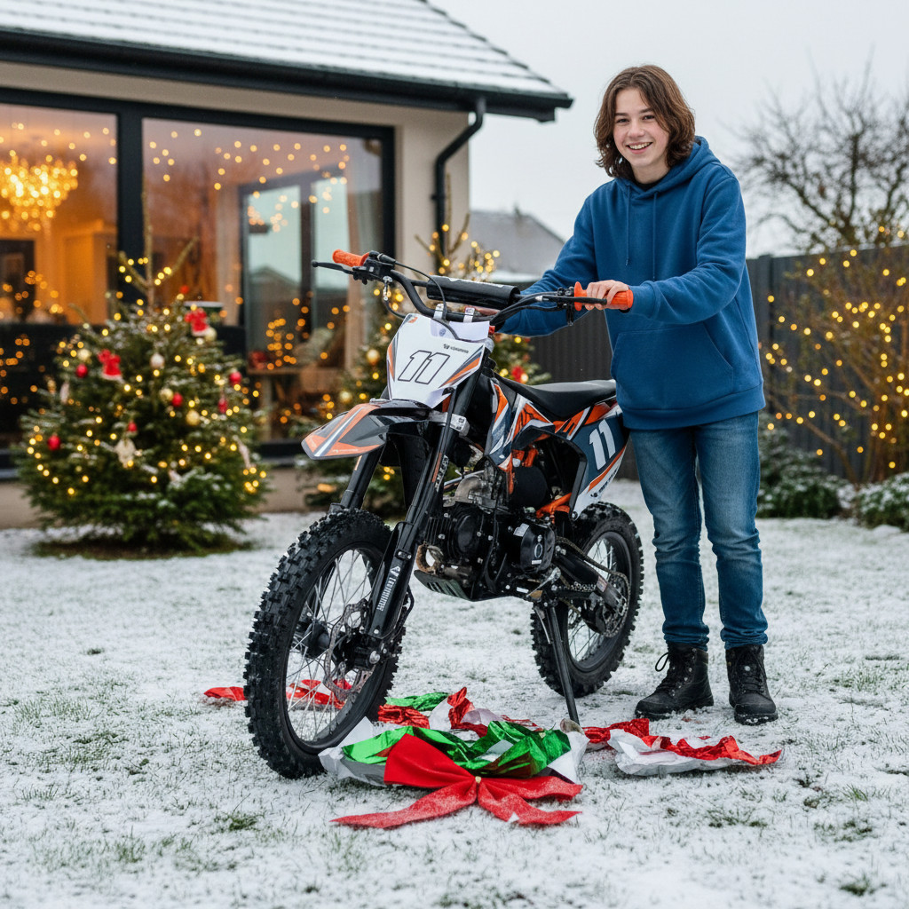 Značkový Pitbike Leramotors Shark 125 pro rok 2025.
DOBA DORUČENÍ DO 2-3 PRACOVNÍCH DNÍ
 Dětská benzínová motorka Pitbike Leramotors SHARK E-START 125ccm 4T 17/14 - oranžová