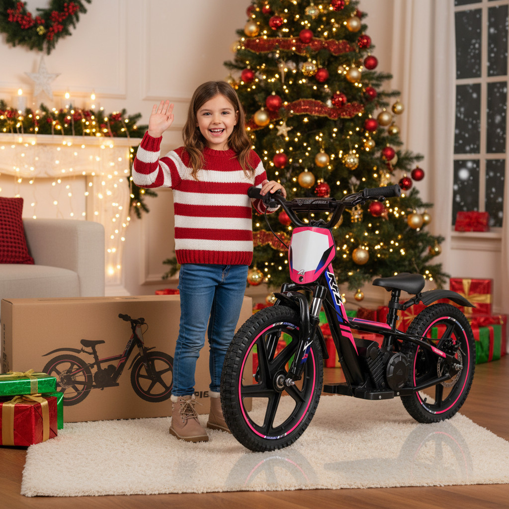 E-bike - elektrická motorka/odrážedlo Leramotors by APOLLO RFZ Sedna 16 PRO - růžová