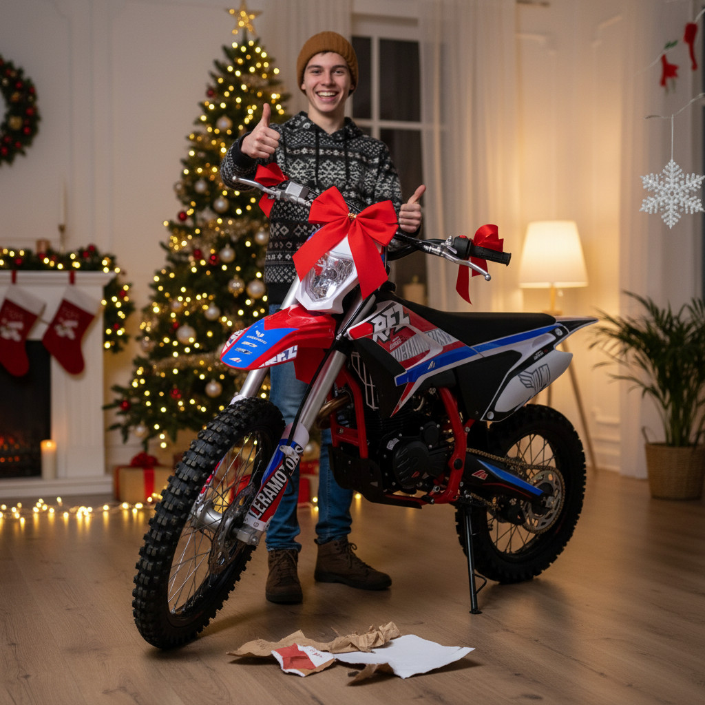 Pitbike Leramotors By Apollo THUNDER 250ccm 21/18 červená