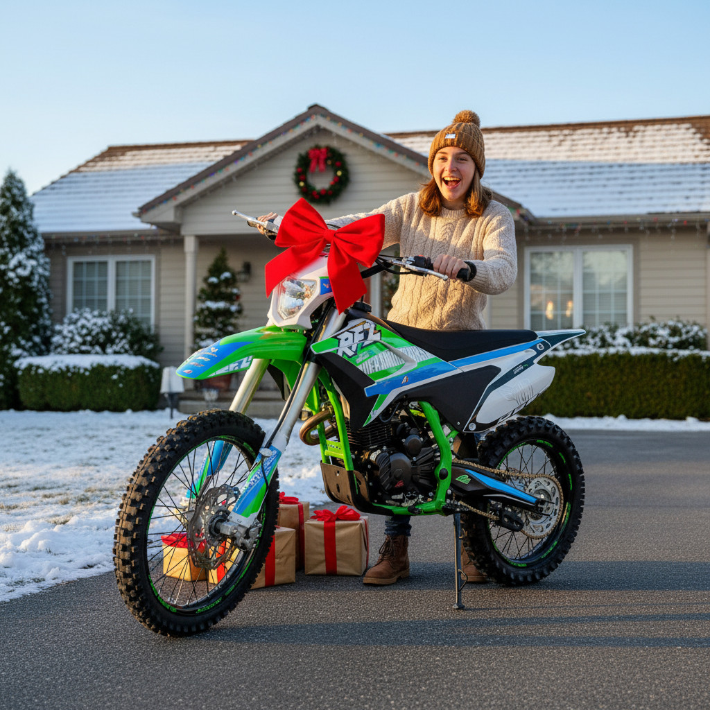 Pitbike Leramotors By Apollo THUNDER 250ccm 21/18 Zelená