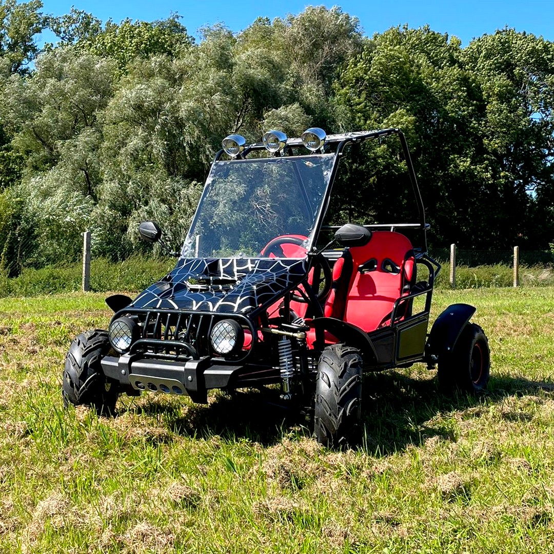 Dětská benzínová Buggy SPIDER ATV 125ccm AUTOMAT - černá