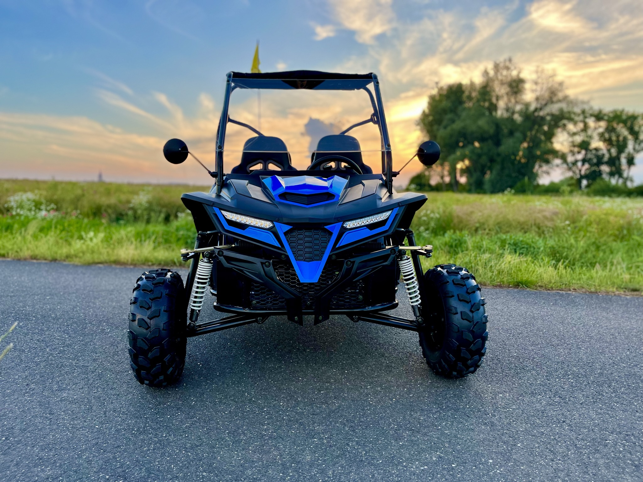 Dětská benzínová Super Buggy 208ccm AUTOMAT limitovaná edice - modrá - 4. pohled