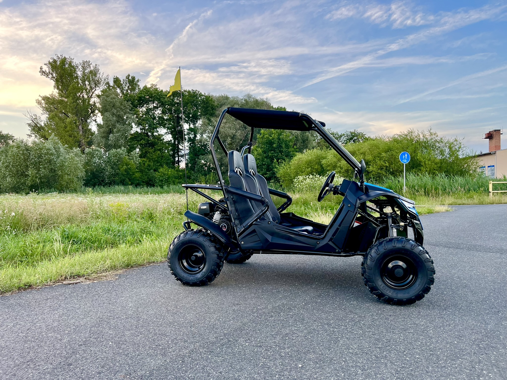 Dětská benzínová Super Buggy 208ccm AUTOMAT limitovaná edice - modrá - 5. pohled