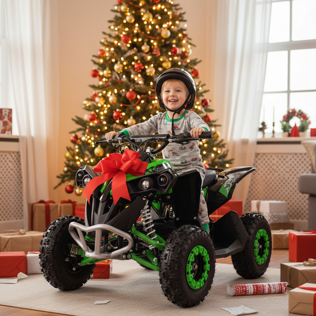 Dětská čtyřkolka ATV Leramotors Thor mini je v dané cenové kategorii jednou z nejdokonalejších čtyřkolek na trhu. Čtyřkolka je osazena silným 1000w motorem. DOBA DORUČENÍ DO 2-3 PRACOVN.. Malá dětská elektrická čtyřkolka Leramotors THOR MINI 1000w - zelená