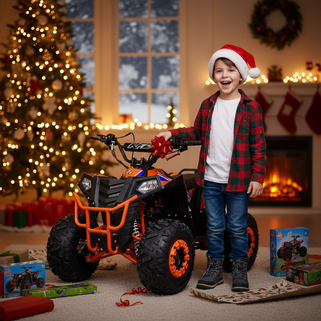 Dětská benzínová čtyřkolka Leramotors by APOLLO COMMANDER 125ccm AUTOMAT - oranžová