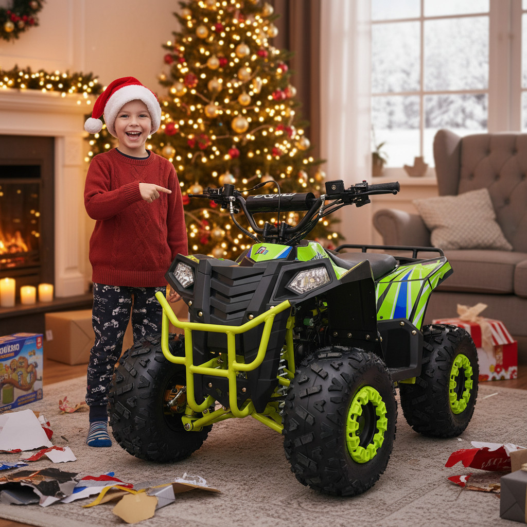 Dětská benzínová čtyřkolka Leramotors by APOLLO COMMANDER 125ccm AUTOMAT - zelená