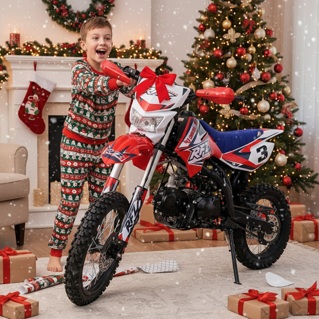 Motorku Apollo Jaguar 125ccm si opravdu každý zamiluje. DOBA DORUČENÍ DO 2-3 PRACOVNÍCH DNÍ.
 Dětská benzínová motorka Pitbike Leramotors by APOLLO JAGUAR 125ccm 17“/14“ E-START - červená