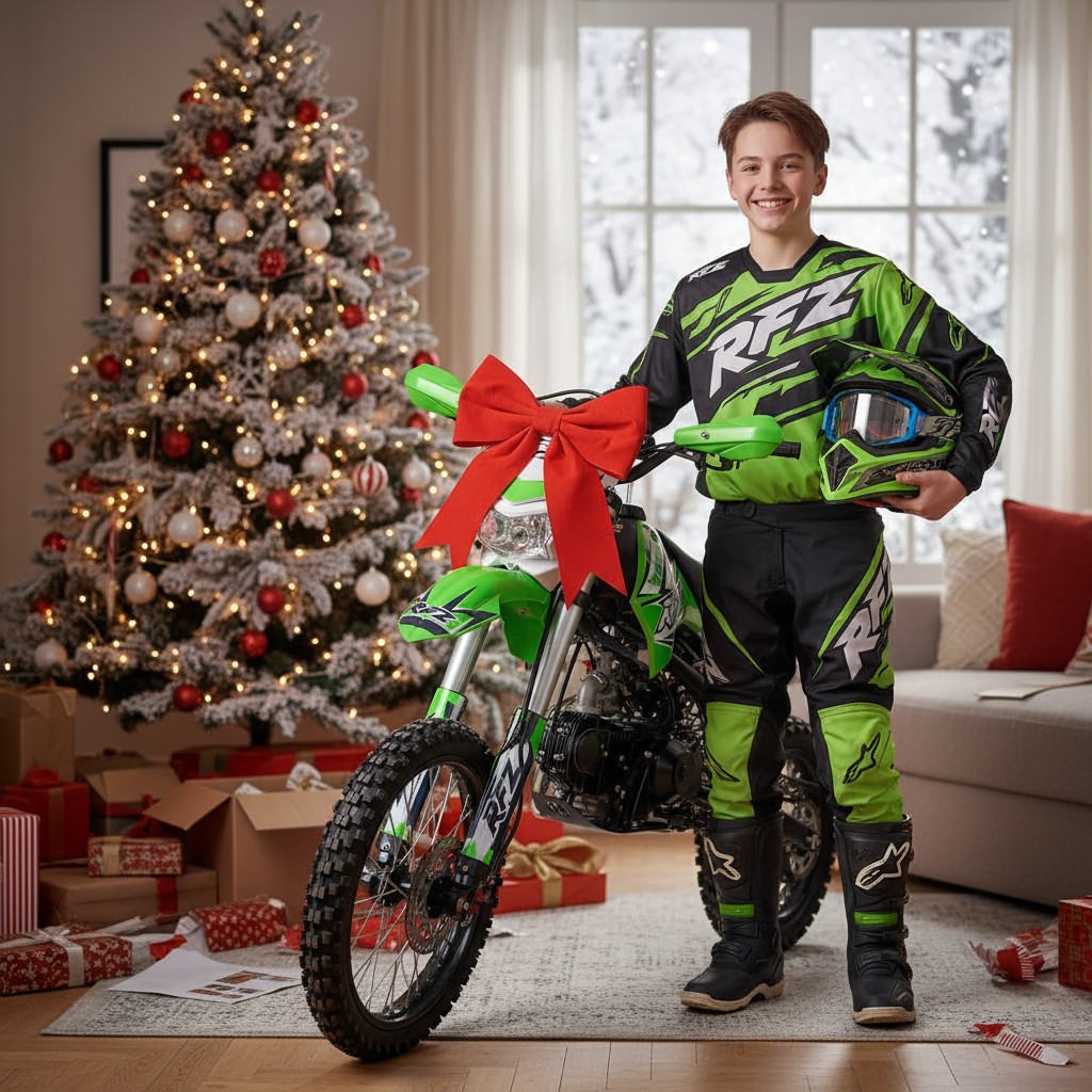 Motorku Apollo Jaguar 125ccm si opravdu každý zamiluje. DOBA DORUČENÍ DO 2-3 PRACOVNÍCH DNÍ.
 Dětská benzínová motorka Pitbike Leramotors by APOLLO JAGUAR 125ccm 17“/14“ E-START - zelená