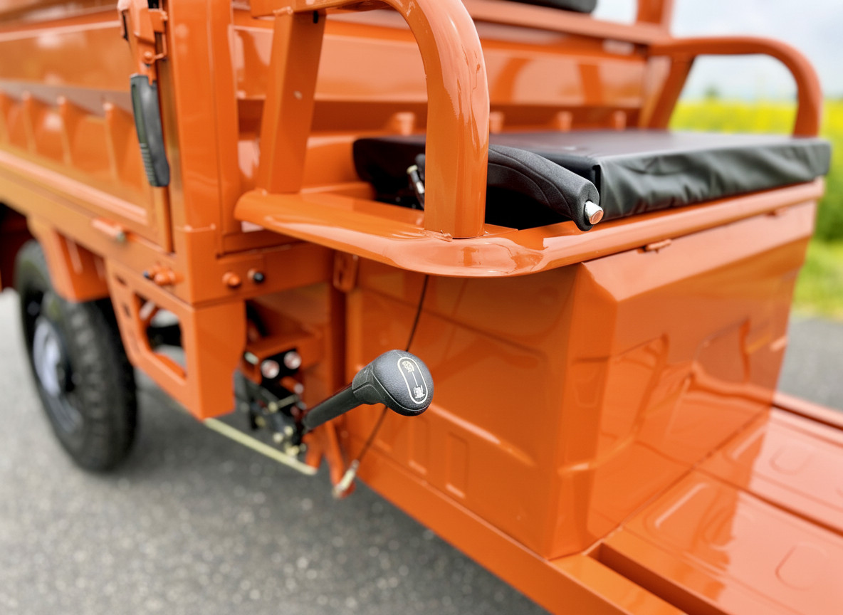 Elektrická tříkolka Leramotors tuk tuk cargo G1 1000W 60V - oranžová - 11. pohled