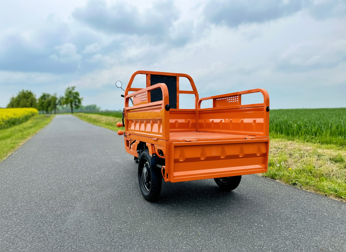 Elektrická tříkolka Leramotors tuk tuk cargo G1 1000W 60V - oranžová - 5. pohled