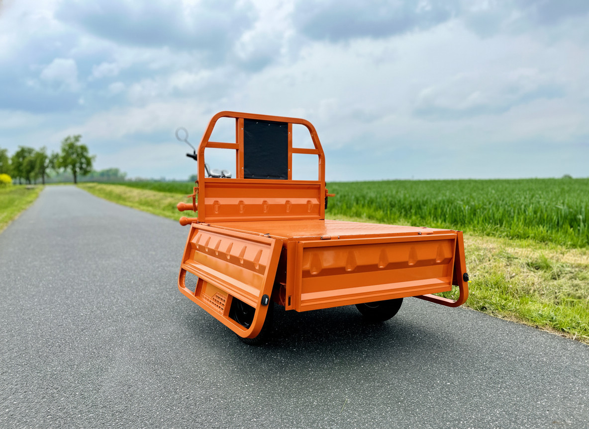 Elektrická tříkolka Leramotors tuk tuk cargo G1 1000W 60V - oranžová - 6. pohled