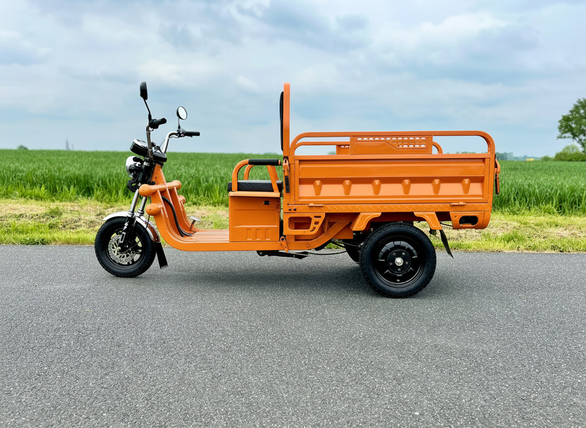 Elektrická tříkolka Leramotors tuk tuk cargo G1 1000W 60V - oranžová - 2. pohled
