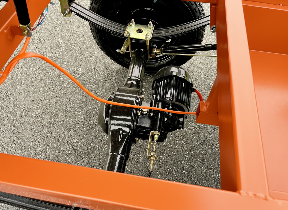 Elektrická tříkolka Leramotors tuk tuk cargo G1 1000W 60V - oranžová - 9. pohled