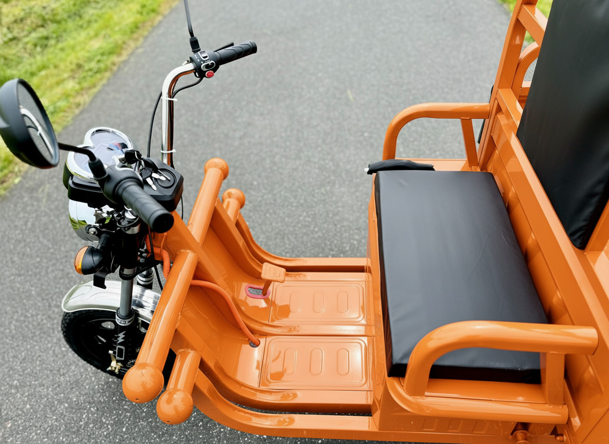 Elektrická tříkolka Leramotors tuk tuk cargo G1 1000W 60V - oranžová - 7. pohled