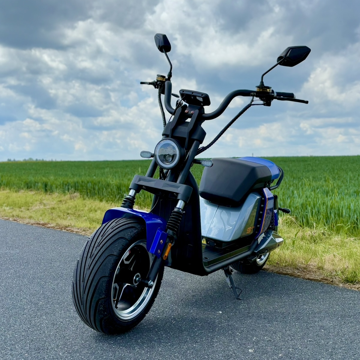 Elektrokoloběžka Leramotors SCOOTERS C7 plus 3000W - modrá