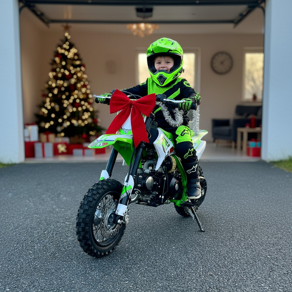 Dětský benzínový pitbike Leramotors By Apollo THUNDER 70ccm automat 10/10 E-Start je ideální pro mladé začínající jezdce. Čtyřtaktní jednoválcový vzduchem chlazený motor s výkonem 4,.. Dětská benzínová motorka Pitbike Leramotors By Apollo THUNDER 70ccm automat 10/10 E-Start - zelená