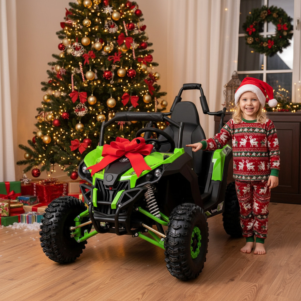 Buggy Razor je vhodná pro děti od 4 do 12 let. Buggy je vybavena silným bezkartáčovým motorem o výkonu 1200W a velkými 6" koly. DOBA DORUČENÍ DO 2-3 PRACOVNÍCH DNÍ
 Dětská elektrická Buggy Leramotors Razor III 1200W - zelená