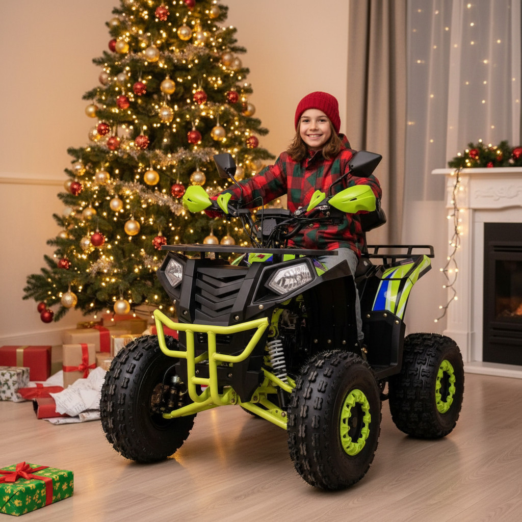 Dětská benzínová čtyřkolka Leramotors by APOLLO COMMANDER 3GR 125ccm - zelená