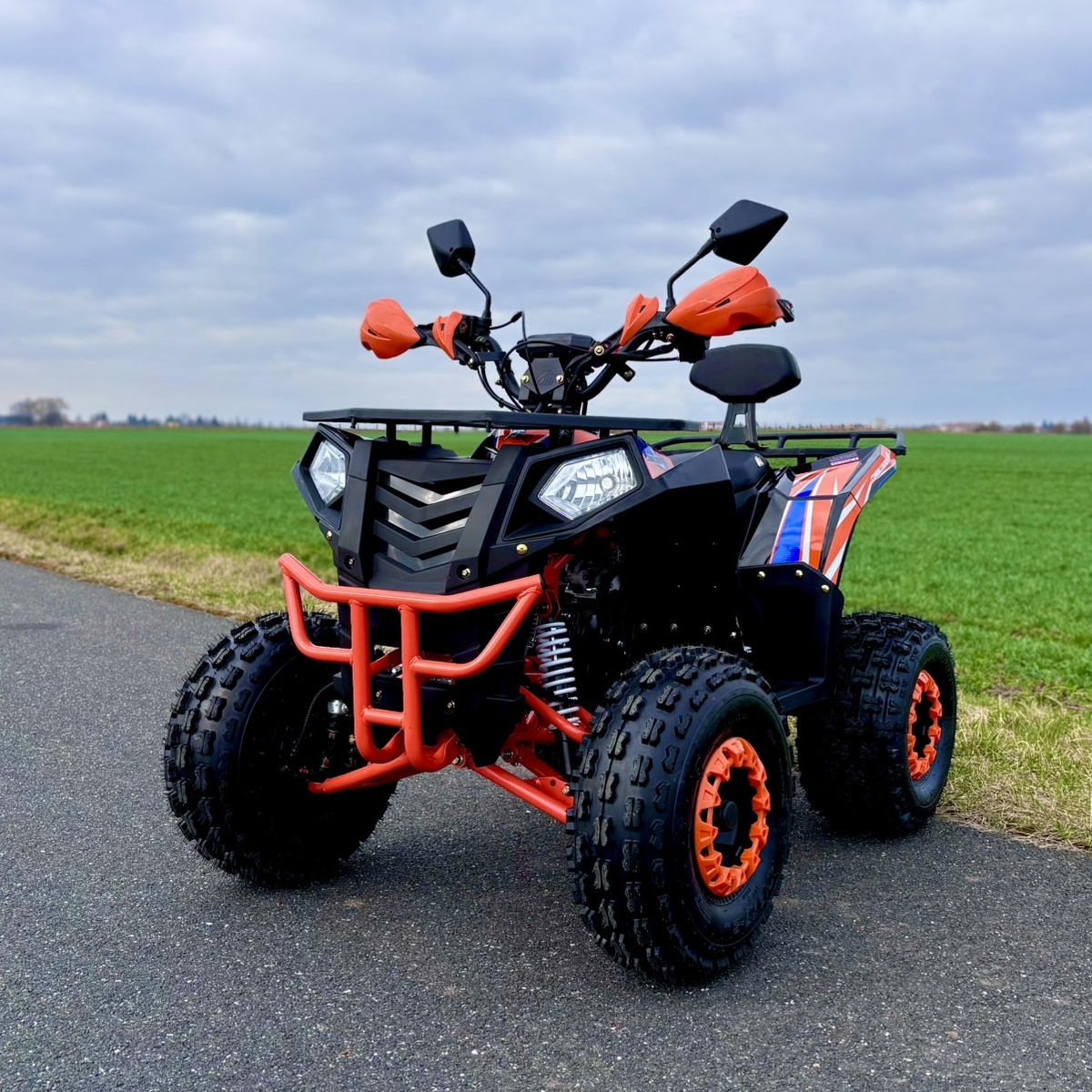 Dětská benzínová čtyřkolka Leramotors by APOLLO COMMANDER 3GR 125ccm - oranžová