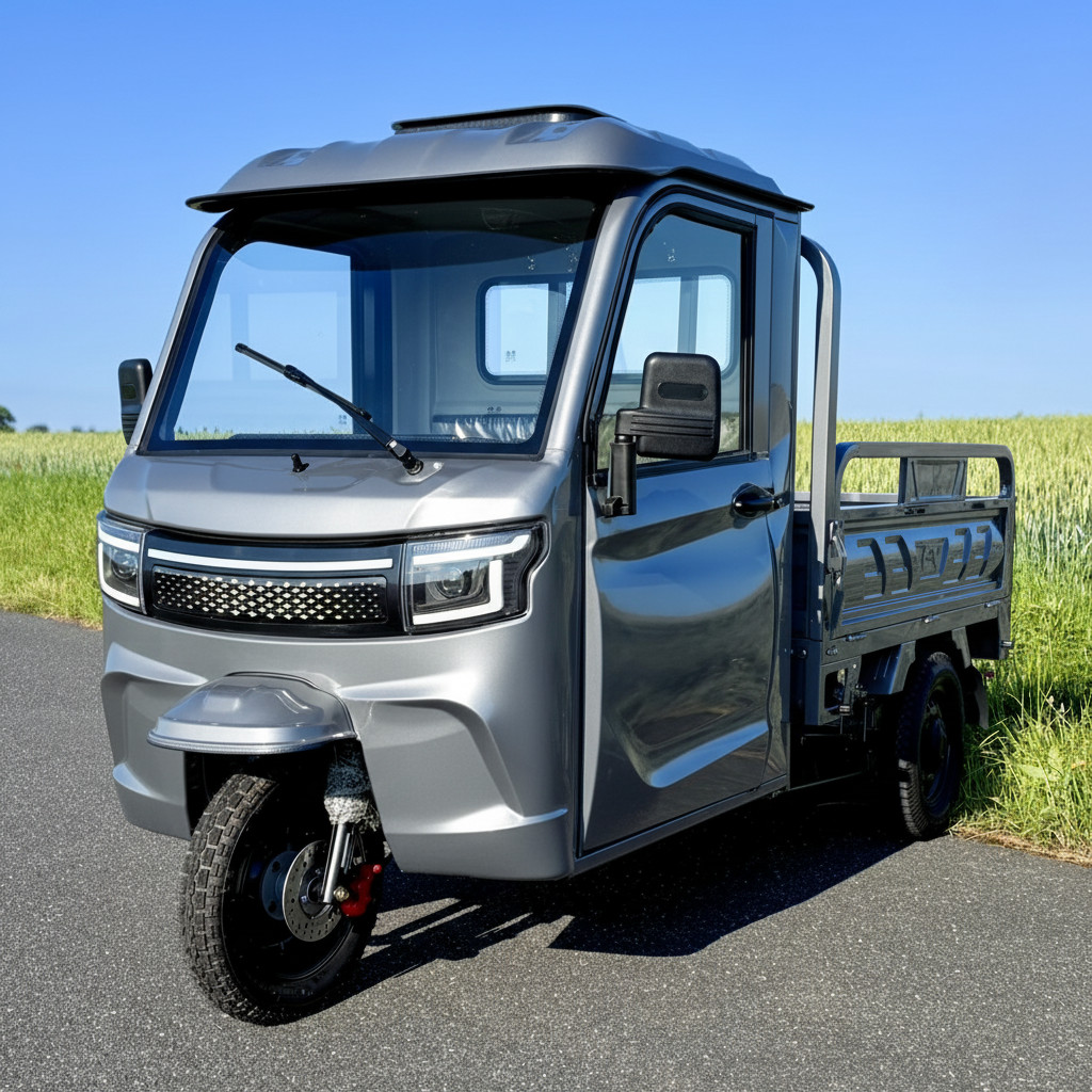 Elektrická tříkolka Leramotors tuk tuk cargo G4 3000W 72V - šedivá