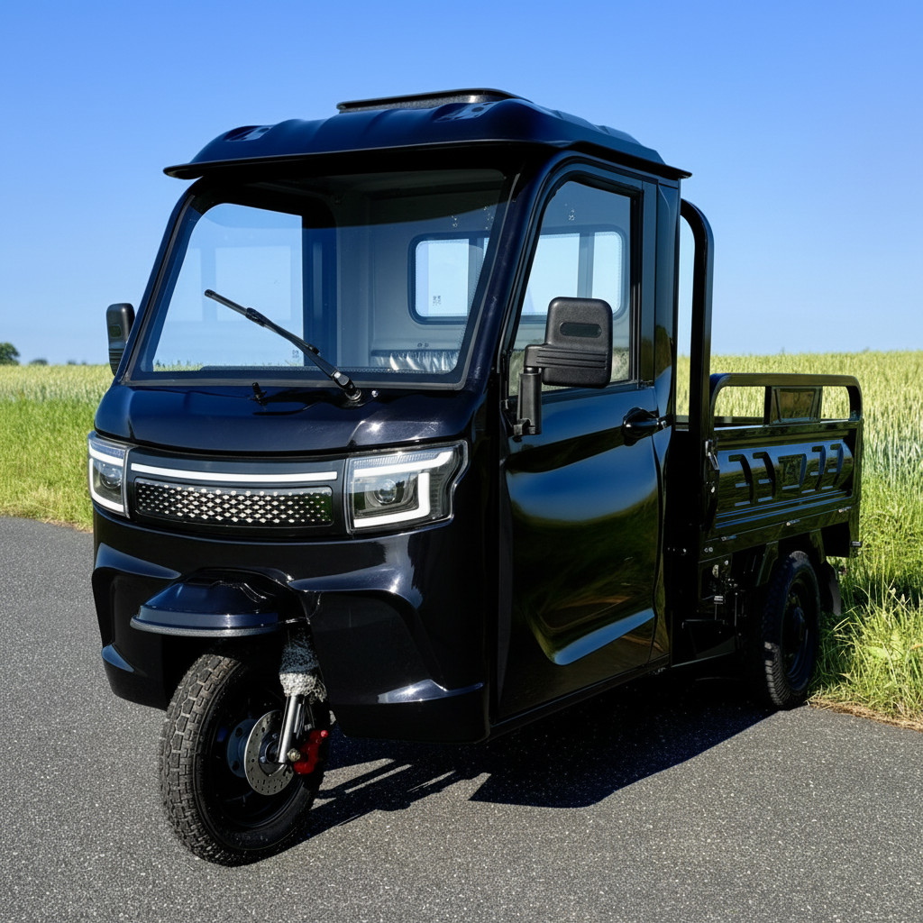 Elektrická tříkolka Leramotors tuk tuk cargo G4 3000W 72V - černá
