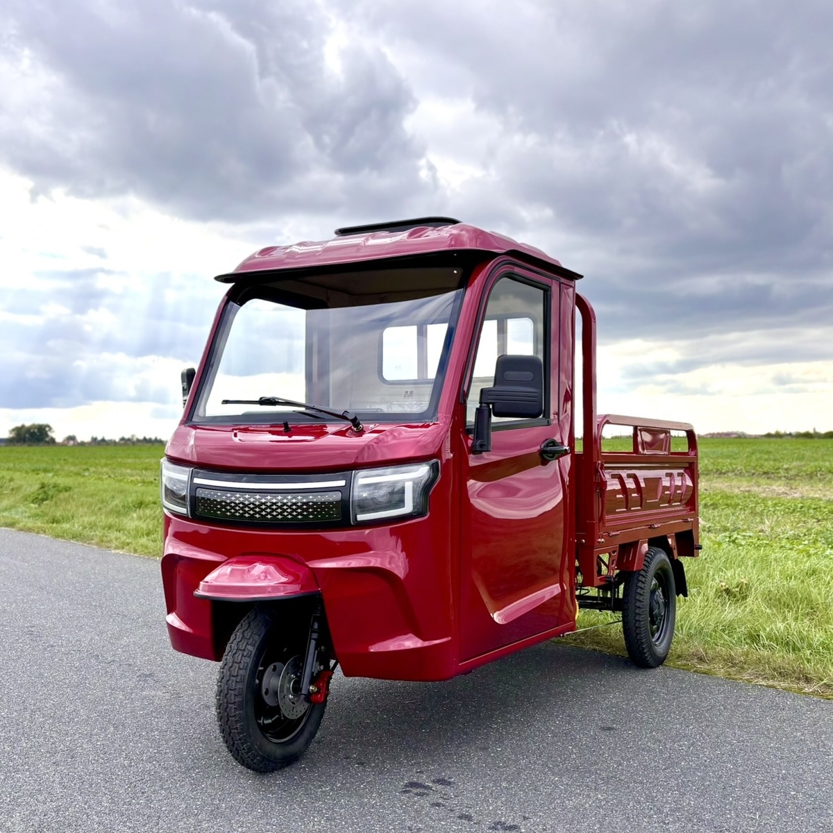 Elektrická tříkolka Leramotors tuk tuk cargo G4 3000W 72V - červená