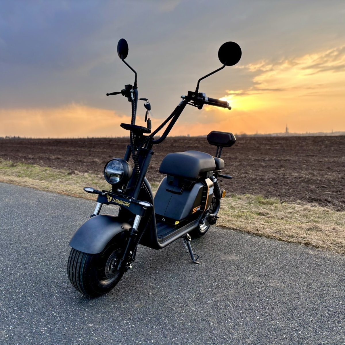Elektrokoloběžka Leramotors SCOOTERS C7 mini 1000W - 48V - černá