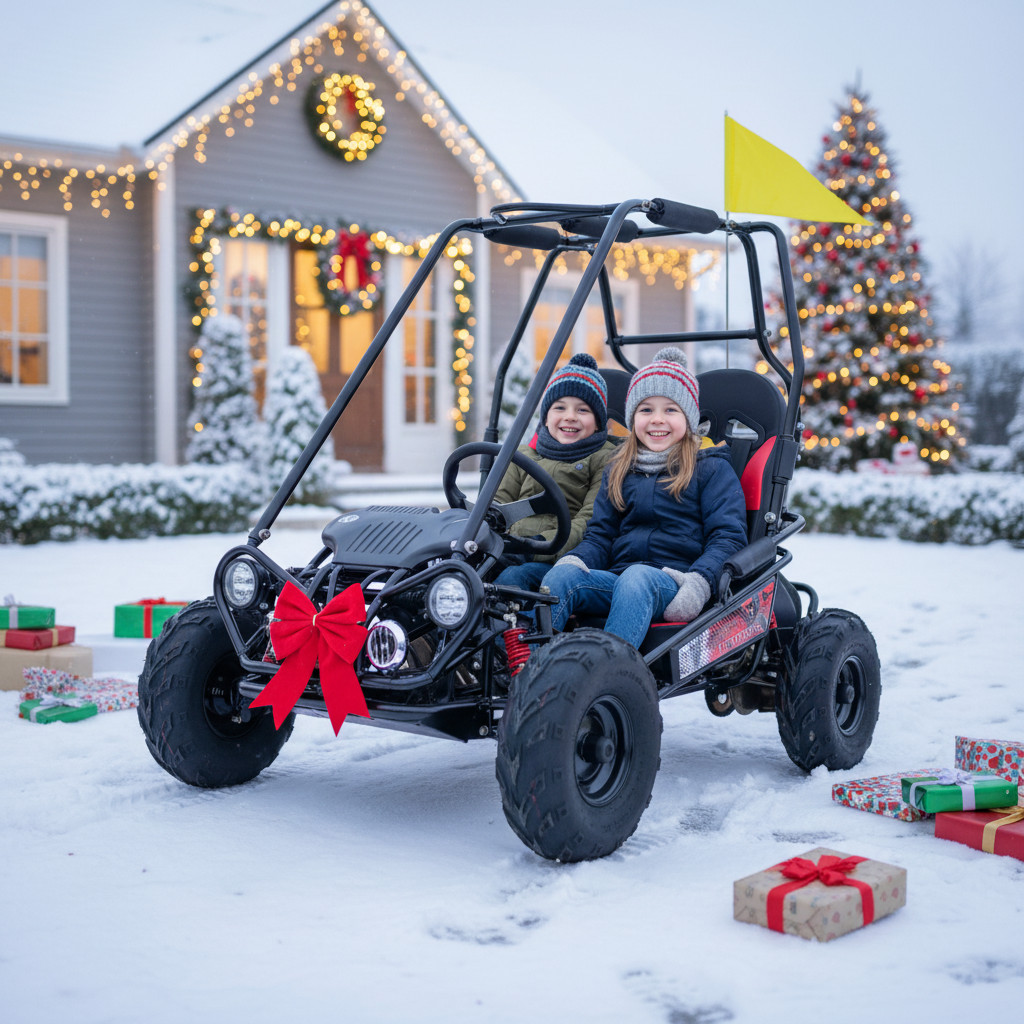 Dětská benzínová Buggy LERAMOTORS PREDATOR 170ccm AUTOMAT - černá